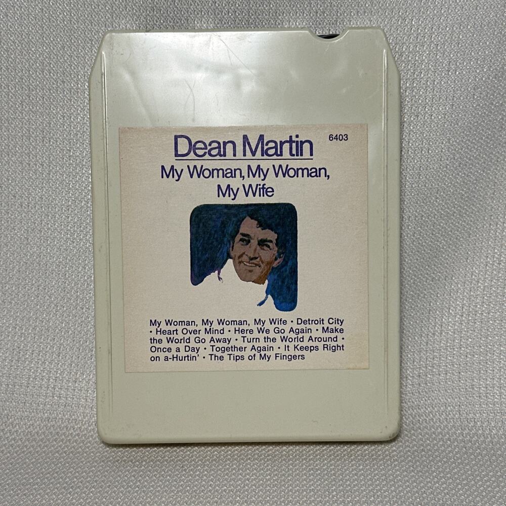 Dean Martin - My Woman, My Woman My Wife 8 Track Stereo Tape Vintage UNTESTED